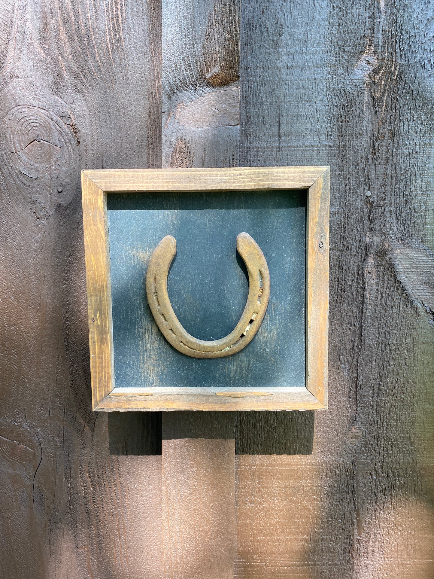 "One" Lucky Horseshoe Frame- Black