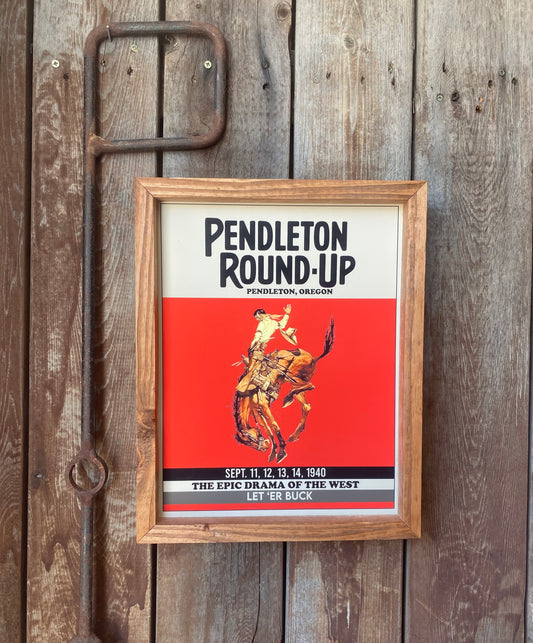 Pendleton Round-up Poster- 11x14