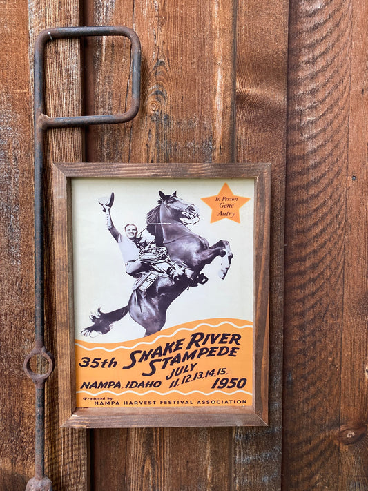 1950 Snake River Stampede Poster- 11x14