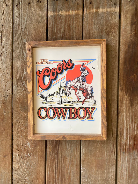 Coors Cowboy Frame- 11x14