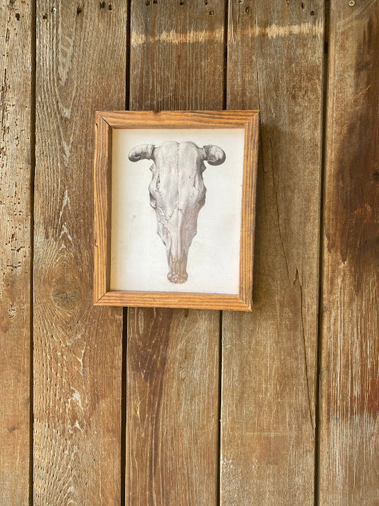 Cow Skull Frame- 8x10