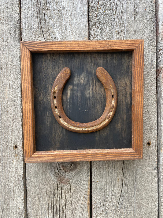 "One" Lucky Horseshoe Frame- Black